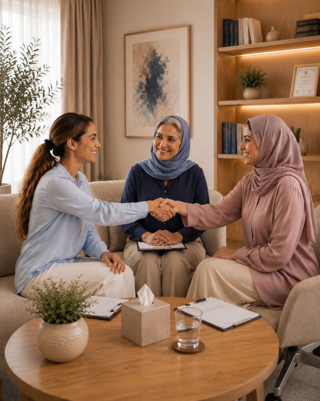 الوساطة الأسرية — جلسة إرشاد في مركز ذات